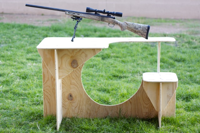 DIY Portable Shooting Bench Plans PDF Download knock down 